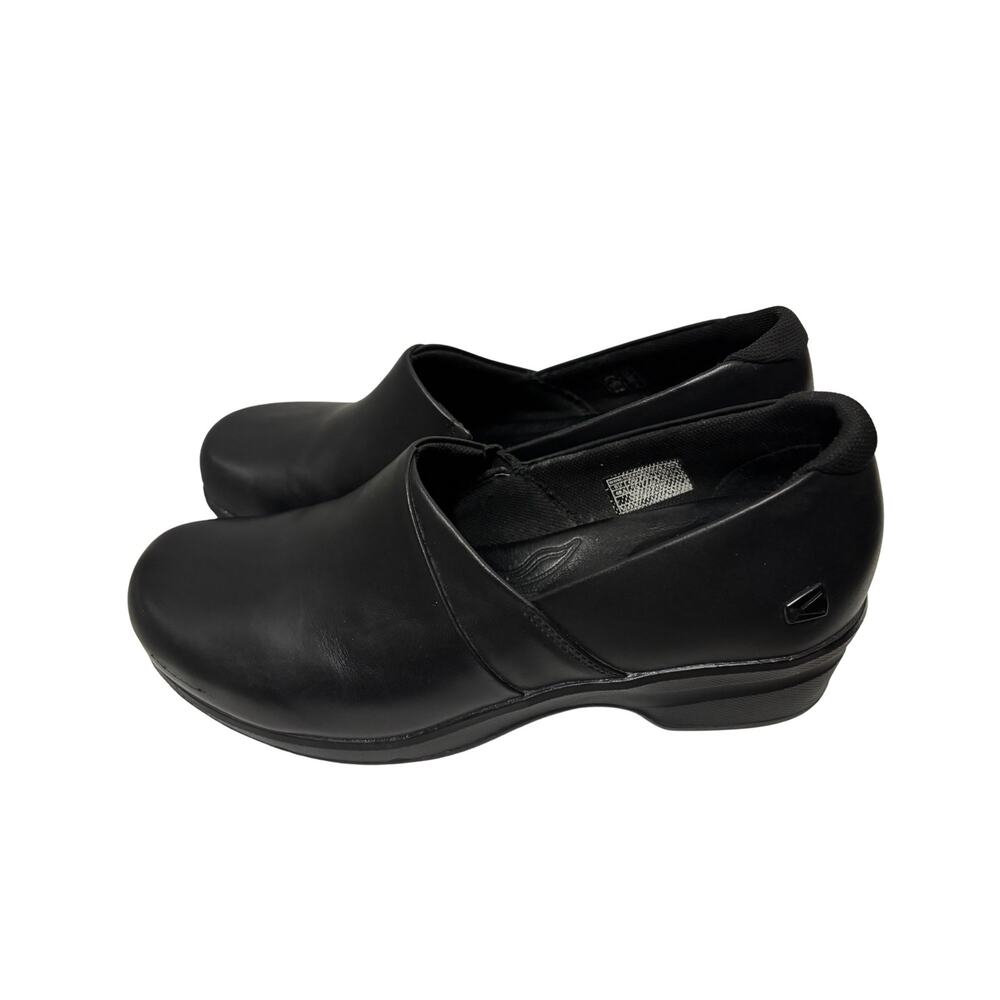 KEEN Black Work Clogs Womens 10 Comfort Slip On Nursing Kitchen Shoes